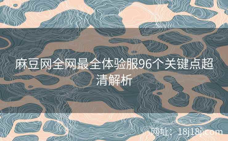 麻豆网全网最全体验服96个关键点超清解析
