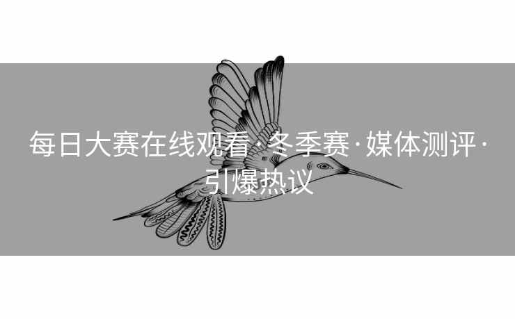 每日大赛在线观看·冬季赛·媒体测评·引爆热议