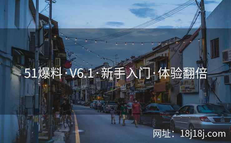 51爆料·V6.1·新手入门·体验翻倍