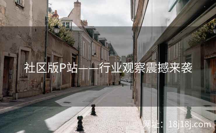 社区版P站——行业观察震撼来袭