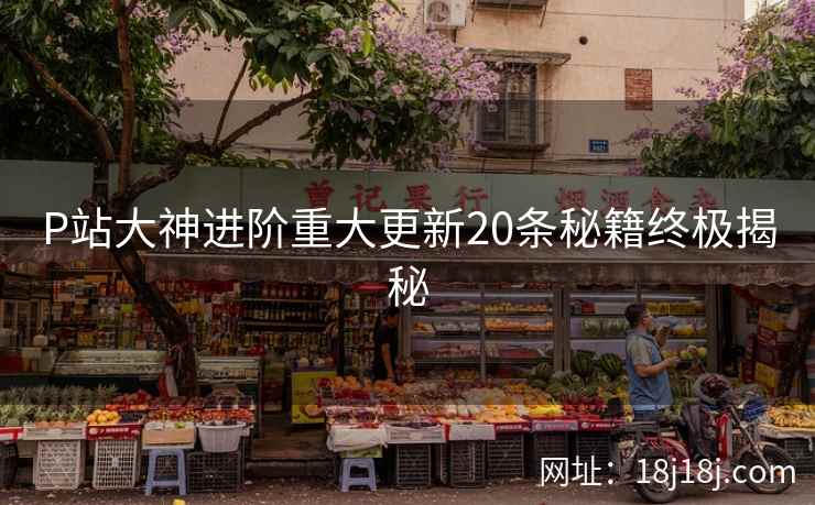P站大神进阶重大更新20条秘籍终极揭秘