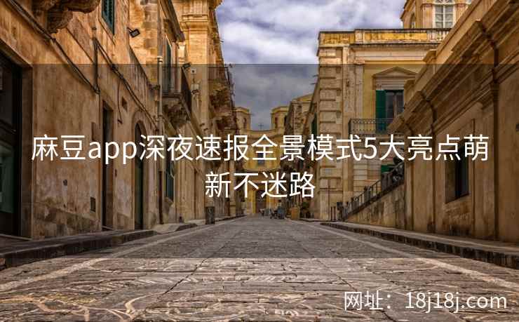 麻豆app深夜速报全景模式5大亮点萌新不迷路